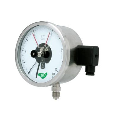Pressure Gauges-ALL SS PG,  ELECTRIC CONTACT TYPE HI-VERSION CASE-photo