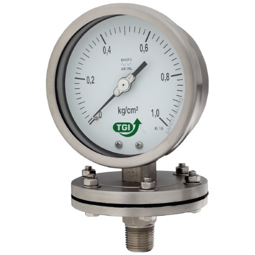 Pressure Gauges-ALL SS PG, DIAPHRAGM TYPE,  LOW PRESSURE-photo